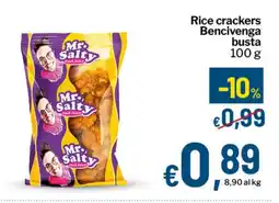 Qui Discount Rice crackers Bencivenga busta offerta