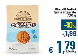 Qui Discount Biscotti frollini farina integrale offerta