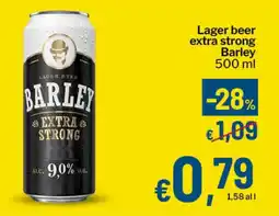 Qui Discount Lager beer extra strong Barley offerta