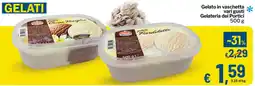 Qui Discount Gelato in vaschetta Gelateria dei Portici offerta