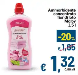 Qui Discount Ammorbidente concentrato fior di loto Molby offerta