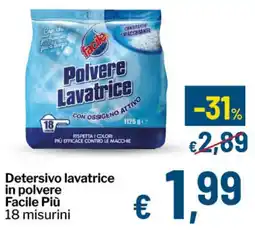 Qui Discount Detersivo lavatrice in polvere Facile Più offerta