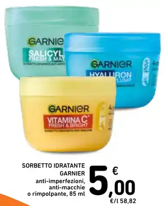 Sorbetto idratante GARNIER anti-imperfezioni, anti-macchie o rimpolpante