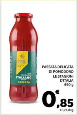 Conad PASSATA DELICATA DI POMODORO LE STAGIONI D'ITALIA offerta