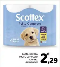 Conad Carta Igienica Pulito Completo Scottex offerta