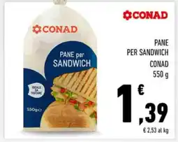 Conad PANE PER SANDWICH offerta