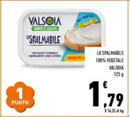 Conad LO SPALMABILE 100% VEGETALE VALSOIA offerta