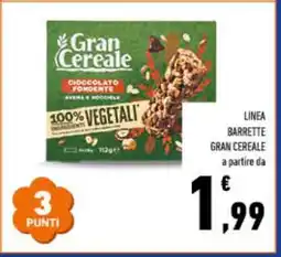 Conad LINEA BARRETTE GRAN CEREALE offerta