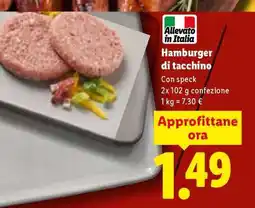 Lidl Hamburger Di Tacchino offerta