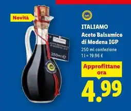 Lidl Italiamo Aceto balsamico di Modena IGP offerta