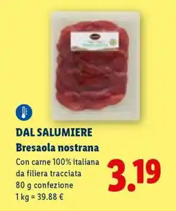 Lidl Bresaola nostrana offerta