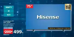 Carrefour Tv Led Hisense 75" Mod. 75AQ6 offerta