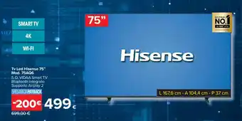 Tv Led Hisense 75" Mod. 75AQ6