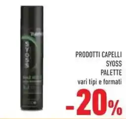 Conad Superstore Prodotti capelli SYOSS PALETTE offerta