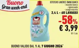Conad Superstore Detersivo lavatrice OMINO BIANCO offerta
