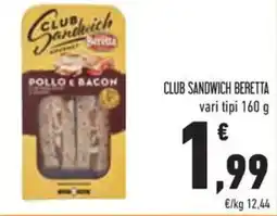 Conad Superstore Club sandwich BERETTA offerta