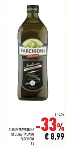 Conad Superstore Olio extravergine di oliva italiano FARCHIONI offerta