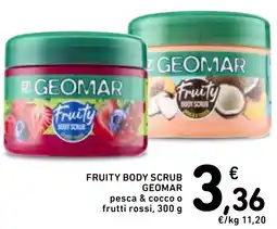 Spazio Conad Fruity body scrub GEOMAR pesca & cocco o frutti rossi offerta