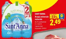 Lidl SANT'ANNA Acqua minerale naturale offerta