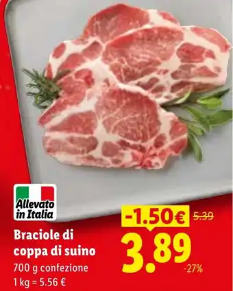 Braciole di coppa di suino