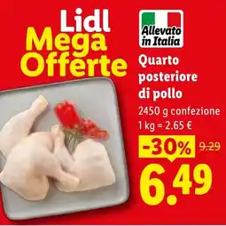 Lidl Quarto posteriore di pollo offerta
