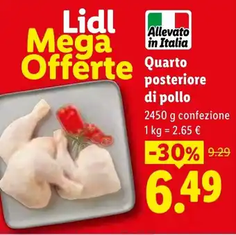Lidl Quarto posteriore di pollo offerta