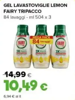 Oasi Gel lavastoviglie lemon fairy tripacco offerta