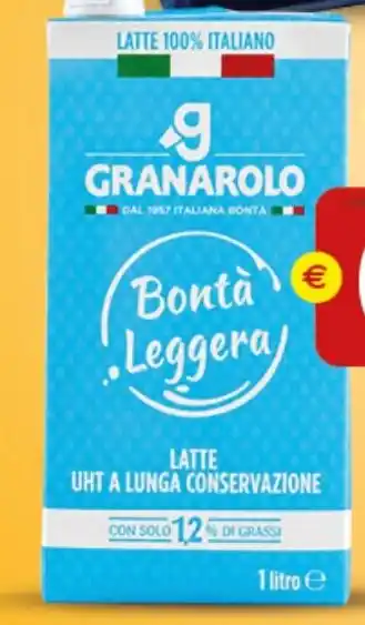 Extra Supermercati Granarolo latte uht bonta leggera offerta