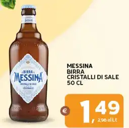 Extra Supermercati Messina birra cristalli di sale offerta