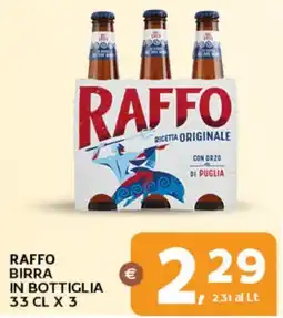 Extra Supermercati Raffo birra in bottiglia offerta