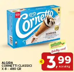 Extra Supermercati Algida cornetti classici offerta