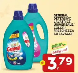 Extra Supermercati General detersivo lavatrice universale/ color/ freschezza offerta