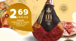 Extra Supermercati Renzini prosciutto crudo di norcia "lui" offerta
