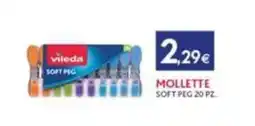 Proshop Vileda mollette soft peg 20 pz offerta