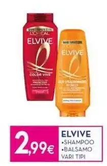 Proshop Elvive shampoo balsamo offerta