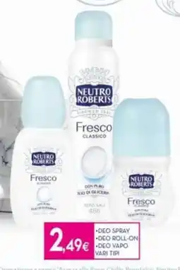 Proshop Neutro roberts deo spray deo roll-on deo vapo offerta