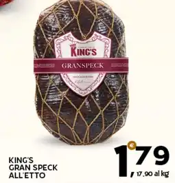 Extra Supermercati King's gran speck all'etto offerta
