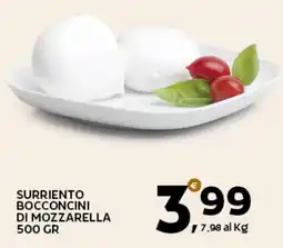 Extra Supermercati Surriento bocconcini di mozzarella offerta