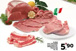 Extra Supermercati Suino 100% italiano costolette/ prosciutto/ tracchie offerta