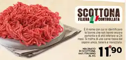Extra Supermercati Macinato di scottona 100% italiano offerta