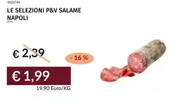 Prezzemolo e Vitale Le selezioni p&v salame napoli offerta