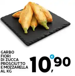 Extra Supermercati Garbo fiori di zucca prosciutto e mozzarella offerta