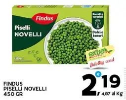 Extra Supermercati Findus piselli novelli offerta