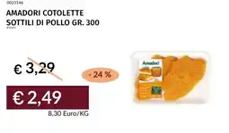 Prezzemolo e Vitale Amadori cotolette sottili di pollo offerta