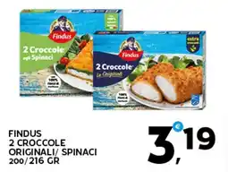 Extra Supermercati Findus 2 croccole originali/ spinaci offerta
