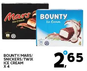 Extra Supermercati Bounty/mars/ snickers/twix ice cream offerta