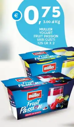 Extra Supermercati Muller yogurt fruit passion offerta