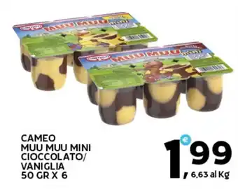 Extra Supermercati Cameo muu muu mini cioccolato/ vaniglia offerta