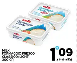 Extra Supermercati Milk formaggio fresco classico/light offerta