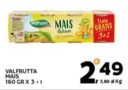 Extra Supermercati Valfrutta mais offerta